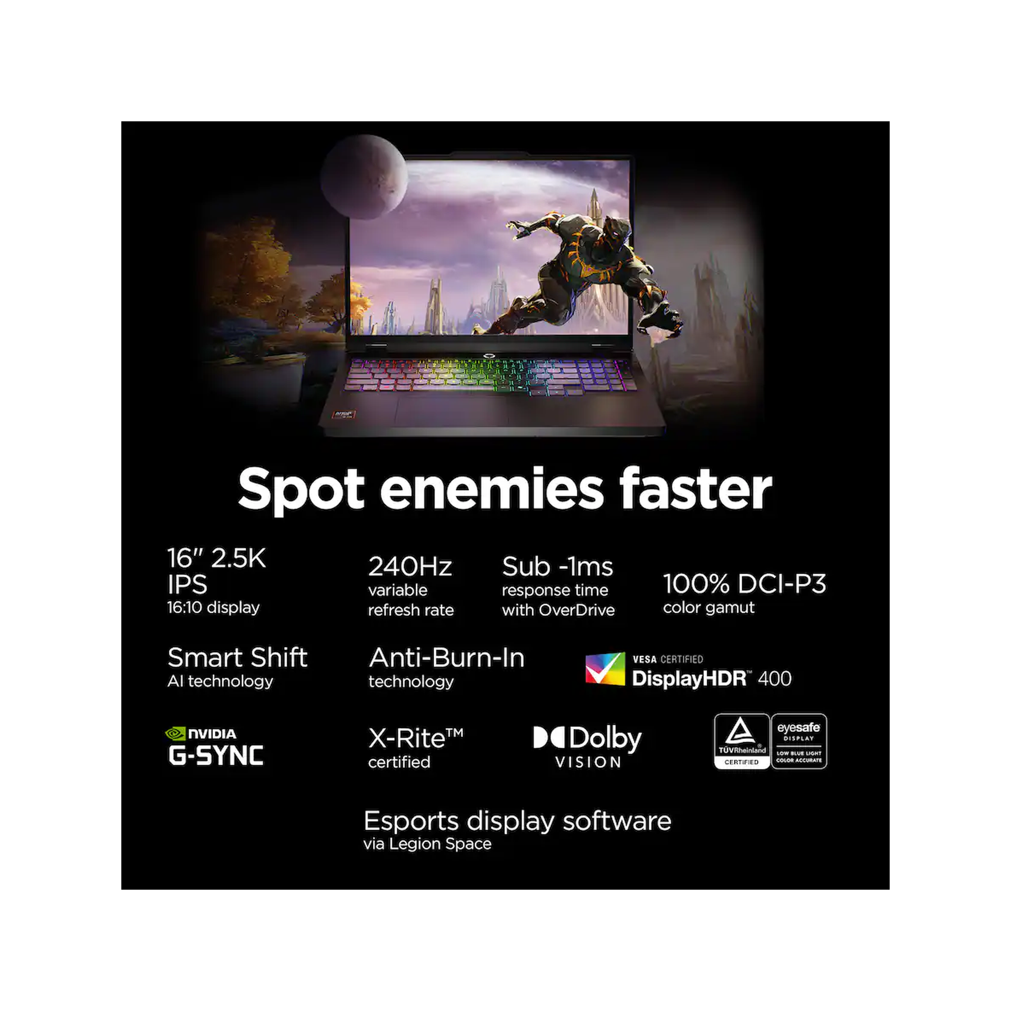 Lenovo Legion Pro 5 16" Ryzen 9 RTX 5060 16GB 1TB 2.5K 240Hz
