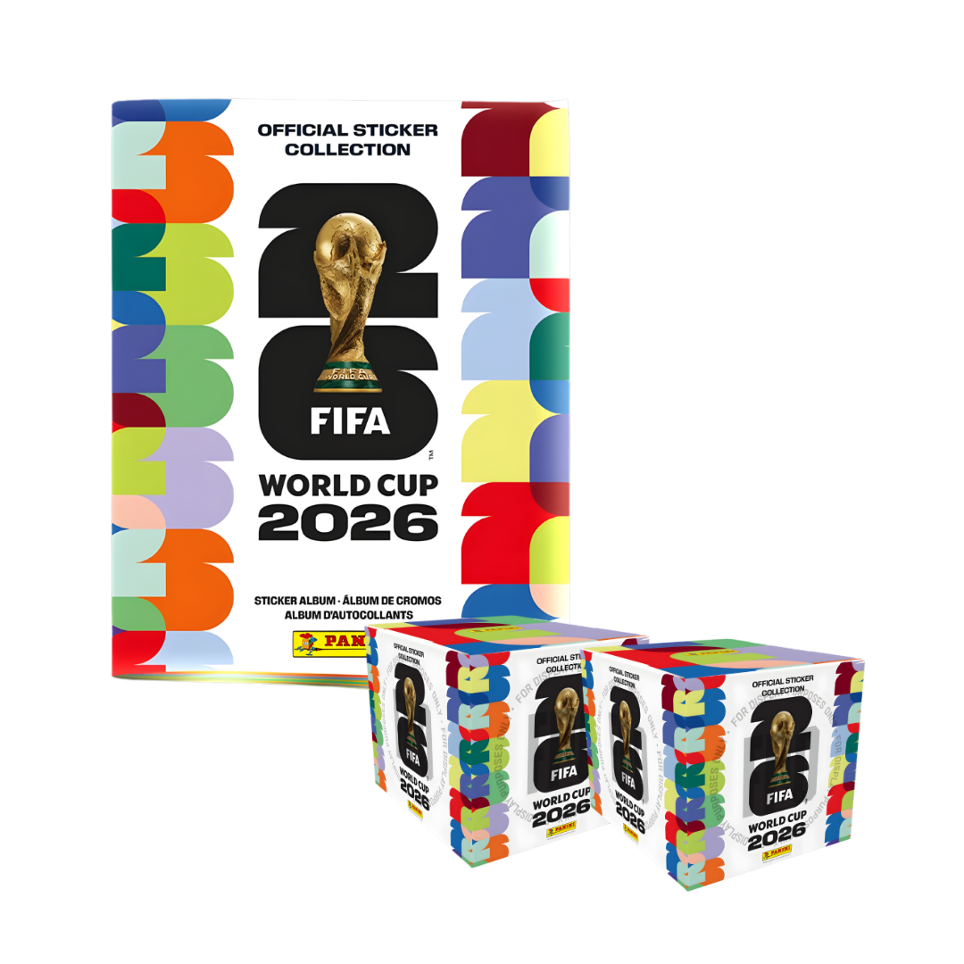 Panini FIFA World Cup 2026 hardcover album with 2 sticker boxes bundle