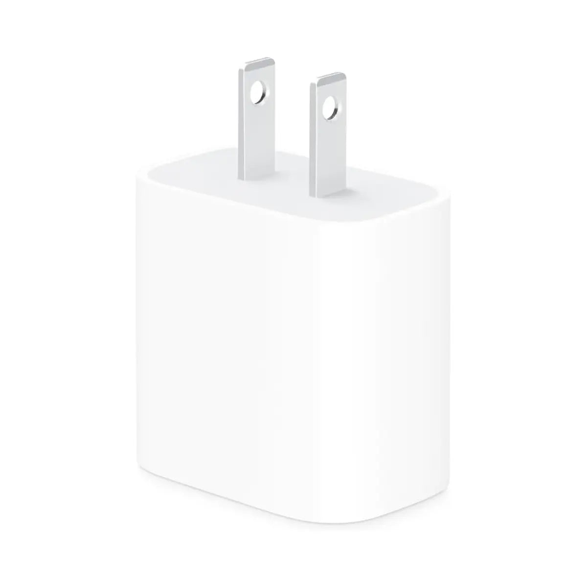 Adaptador de corriente compacto Apple de 20 W con USB-C, vista lateral