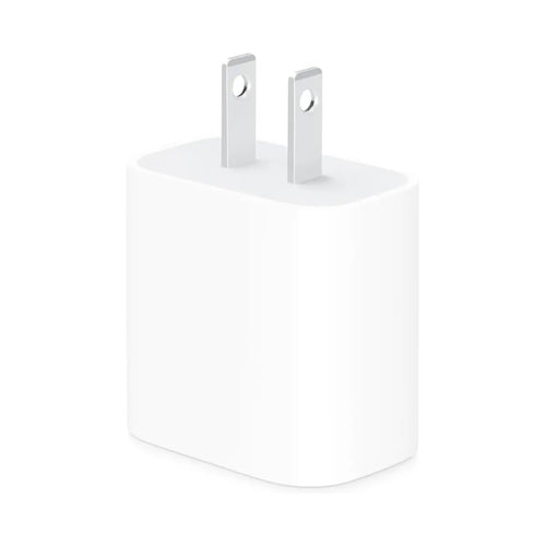 Adaptador de corriente compacto Apple de 20 W con USB-C, vista lateral
