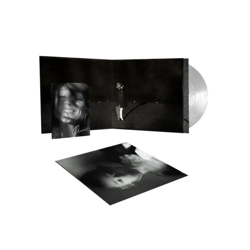 Ariana Grande Petal signed translucent pearly white vinyl LP limited edition with signed art card