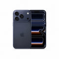 Apple iPhone 17 Pro 256GB Unlocked in Deep Blue showing front display and back design