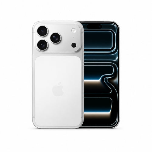 Apple iPhone 17 Pro 256GB Unlocked in Silver showing front display and back design