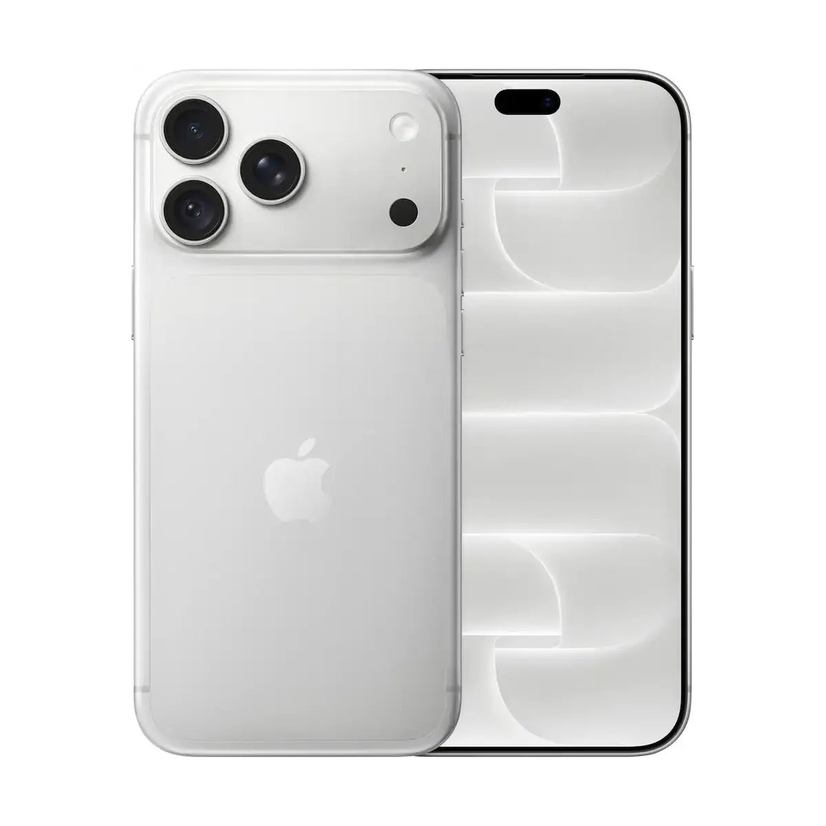 iPhone 18 Pro Max plateado visto por delante y por detrás