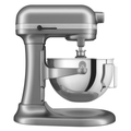 KitchenAid 5.5 Quart Bowl-Lift Stand Mixer in Contour Silver side view for baking dough mixing and kitchen use