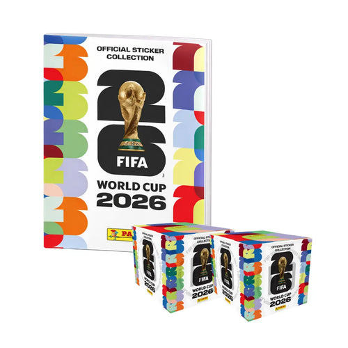Panini FIFA World Cup 2026 hardcover album with 2 sticker boxes bundle