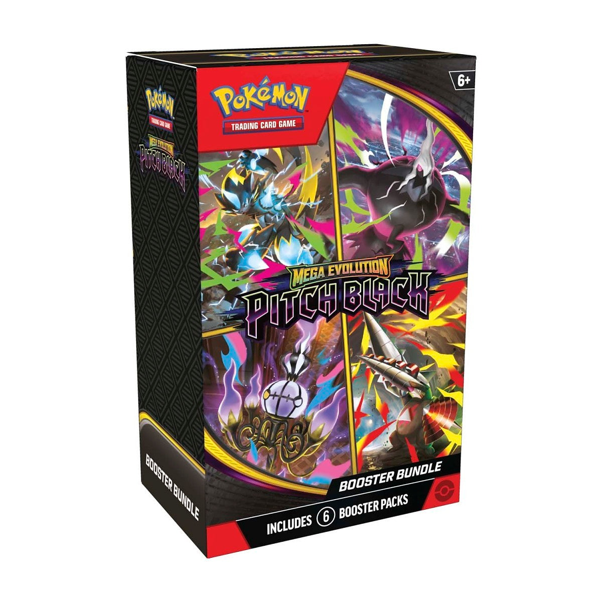 Pokémon TCG Mega Evolution Pitch Black Booster Bundle with 6 sealed booster packs