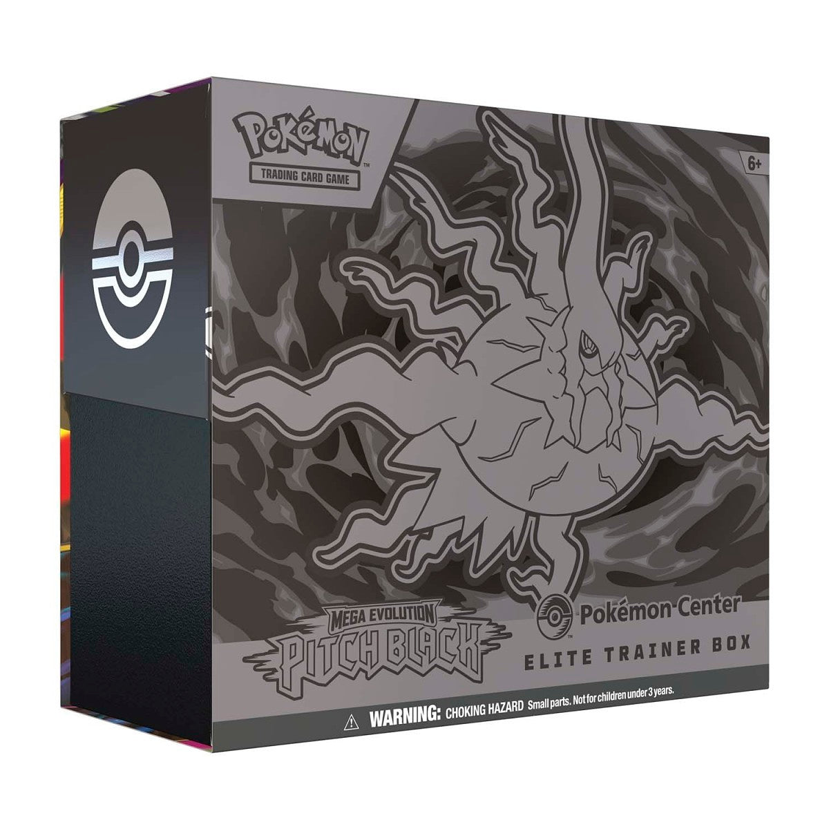 Pokémon TCG Mega Evolution Pitch Black Pokémon Center Elite Trainer Box sealed product box